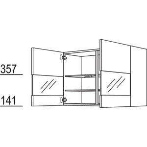 Nobilia Wandschrank Segmentglastuer WGLS90-1 34440