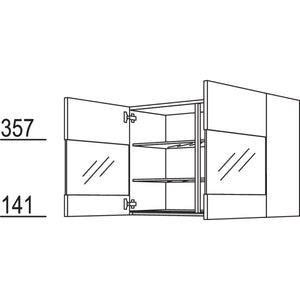Nobilia Wandschrank Segmentglastüren NWGS90-1 64440