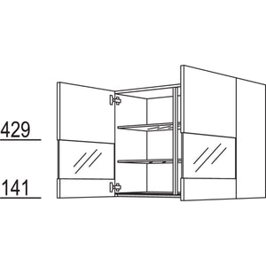 Nobilia Wandschrank Segmentglastüren NWGS100-2 66441
