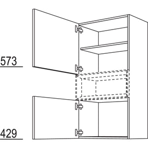 Nobilia Wandschrank fuer Regaleinsatz Case W2C40-130 25228