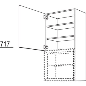 Nobilia Wandschrank fuer Regaleinsatz Case WDCU40-130 25218