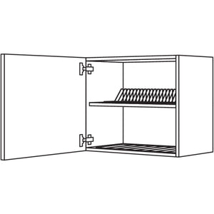 Nobilia Wandschrank mit Abtropfgitter WAG60-58 26036