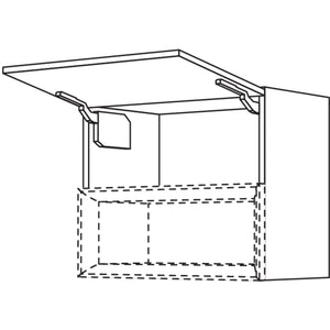 Nobilia Wandschrank mit Klappe fuer Regaleinsatz Case WKC40-58 65858
