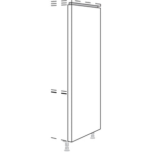 Nobilia XL-Abschluss-Frontwange fuer Highboards mit waagerechter NHWF50-78-X 55981