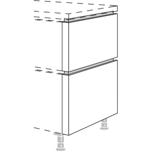 Nobilia XL-Abschluss-Frontwange in geteilter Optik NUWFT50-60-X 57971