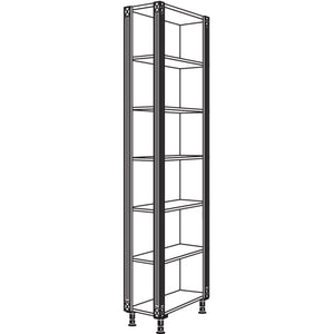 Nobilia XL-Abschlussregal Landhaus HRA-PI-3X 50895