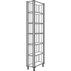 Nobilia XL-Abschlussregal Landhaus HRA-PIH-3X 50897