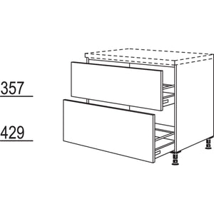 Nobilia XL-Auszugschrank U2DA80-X 30518