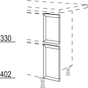 Nobilia XL-Frontpassstueck in geteilter Optik NUPDT20-X 57230