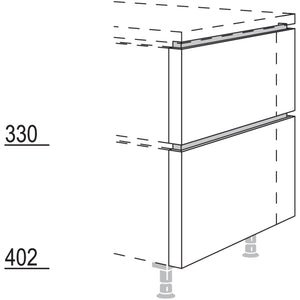 Nobilia XL-Frontwange für Raumplanungen in geteilter Optik NUWFRT50-106-X 57974