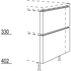 Nobilia XL-Frontwange fuer Raumplanungen in geteilter Optik NUWFRT50-95-X 57970