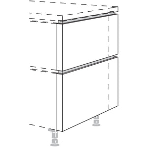 Nobilia XL-Frontwange fuer Raumplanungen in geteilter Optik NUWFRT50-116-X 57975