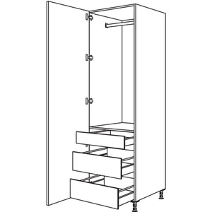 nobilia XL-Garderobenschrank HWGIAF60-3X 53275
