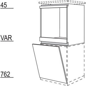 Nobilia XL-Geraete-Umbau Backofen - Geschirrspueler NGOGSP60-X 58527