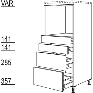 Nobilia XL-Geraete-Umbau Backofen GO2S2A-X 35432
