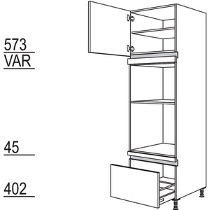 Nobilia XL-Geraete-Umbau Backofen und Dampfgarer - Kompaktgeraet NGODKA-3X 53323