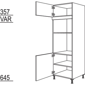 Nobilia XL-Geraete-Umbau Backofen und Mikrowelle GMO-1X 33737