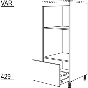 Nobilia XL-Geräte-Umbau Backofen und Mikrowelle GMO-X 34520