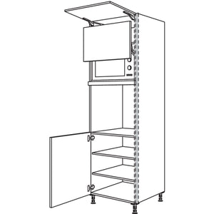 Nobilia XL-Geraete-Umbau Backofen und Mikrowelle mit Lifttuer NGSLO-3X 56925