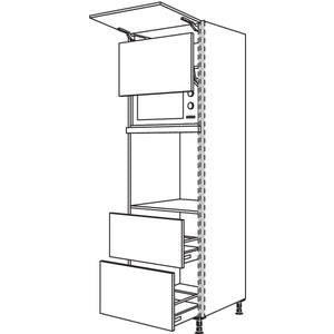 Nobilia XL-Geraete-Umbau Backofen und Mikrowelle mit Lifttuer NGSLO2A-3X 56926