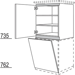 Nobilia XL-Geräte-Umbau Geschirrspüler für Gerätehöhe- 805 - 865 mm NGGSP60-X 58819