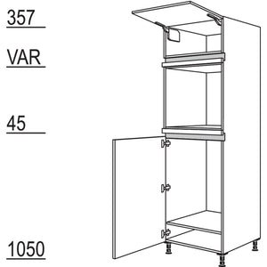 Nobilia XL-Geräte-Umbau Kühlautomat und Backofen NG88O-2X 42334