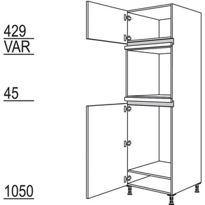 Nobilia XL-Geraete-Umbau Kuehlautomat und Backofen NG88O-3X 51334