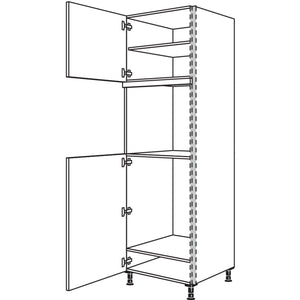 Nobilia XL-Geraete-Umbau Kuehlautomat und Backofen NGS88O-3X 56972