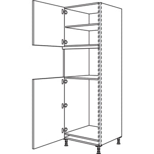 Nobilia XL-Geraete-Umbau Kuehlautomat und Mikrowelle - Dampfgarer - Kompaktgeraet NGSMDK88-2X 45973