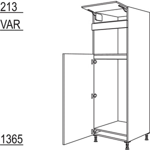 Nobilia XL-Geraete-Umbau Kuehlautomat und Mikrowelle G123M-1X 30861