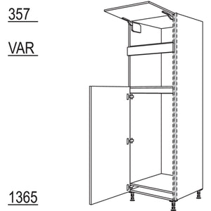 Nobilia XL-Geraete-Umbau Kuehlautomat und Mikrowelle NGS123M-3X 56984
