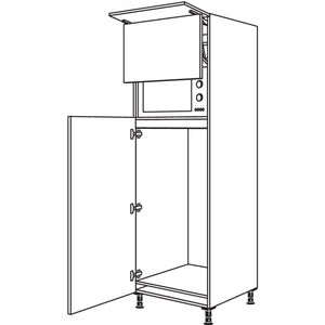 Nobilia XL-Geraete-Umbau Kuehlautomat und Mikrowelle mit Liftttuer G123L-1X 30862