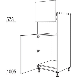 Nobilia XL-Geräte-Umbau Kühlautomat und Mikrowelle mit Lifttür G88L-X 31779