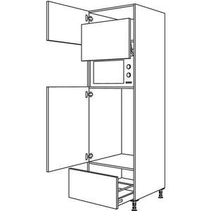 Nobilia XL-Geraete-Umbau Kuehlautomat und Mikrowelle mit Lifttuer G88LA-3X 53836