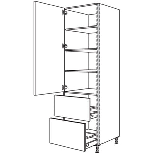 Nobilia XL-Geschirr-- Vorratsschrank NHS2A60-3X 56909