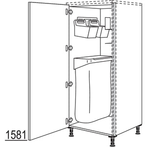 nobilia XL-Highboard mit Ordnungssystem Laundry-Area NHSOSF60-X 68577