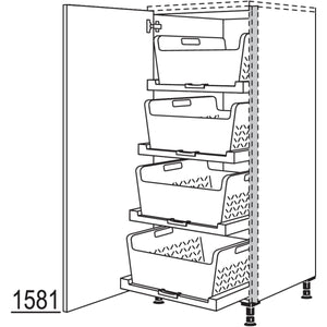 nobilia XL-Highboard mit Waeschekorb-Tablar Laundry-Area NHSWTABF60-X 68700