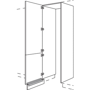 Nobilia XL-Hochschrank-Durchgangstuer HDWDT60-3X 56676