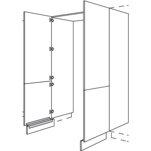 Nobilia XL-Hochschrank-Durchgangstuer HDWDT120-2X 56659