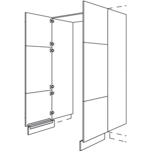 Nobilia XL-Hochschrank-Durchgangstuer HWDT100-3X 56673