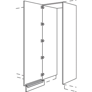 nobilia XL-Hochschrank-Durchgangstuer HWDTF60-1X 56605
