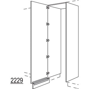 nobilia XL-Hochschrank-Durchgangstuer HWDTF60-3X 56696