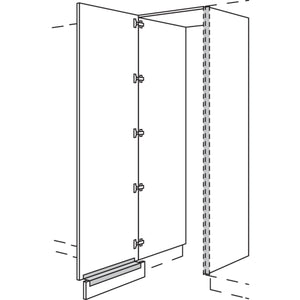 nobilia XL-Hochschrank-Durchgangstuer NHSWDTF60-1X 20822