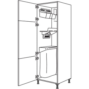 Nobilia XL-Hochschrank mit Ordnungssystem Laundry-Area HOS50-1X 30239