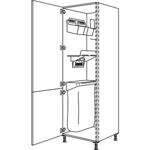 Nobilia XL-Hochschrank mit Ordnungssystem Laundry-Area NHSOS50-2X 45915