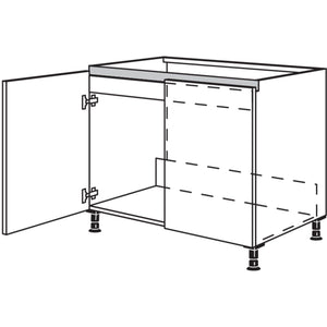 Nobilia XL-Spuelenschrank NSPU80-X 56148