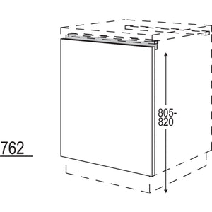 Nobilia XL-Tuerfront fuer vollintegrierte Kuehlgeraete und Waschautomaten NKWSB60-X 54865