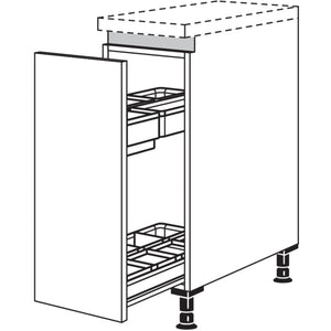 Nobilia XL-Unterschrank mit Apothekerauszug Junior NUAJO30-X 57140