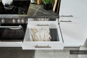 Pino Küche Weiß Hochglanz 285 x 165 cm konfigurierbar Soft Close top-shelf.de-