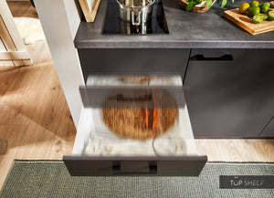 Pino Küche Weiß & Grafit 160cm konfigurierbar Soft close-